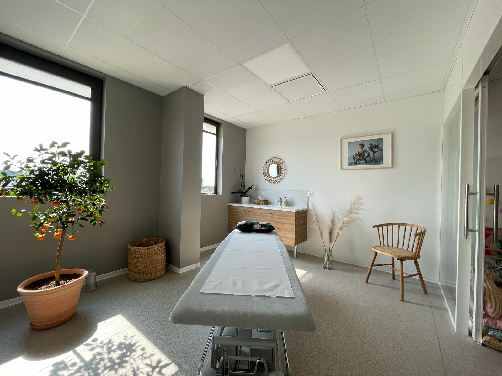 Salle de consultation — Cabinet ostéopathie Mérignac